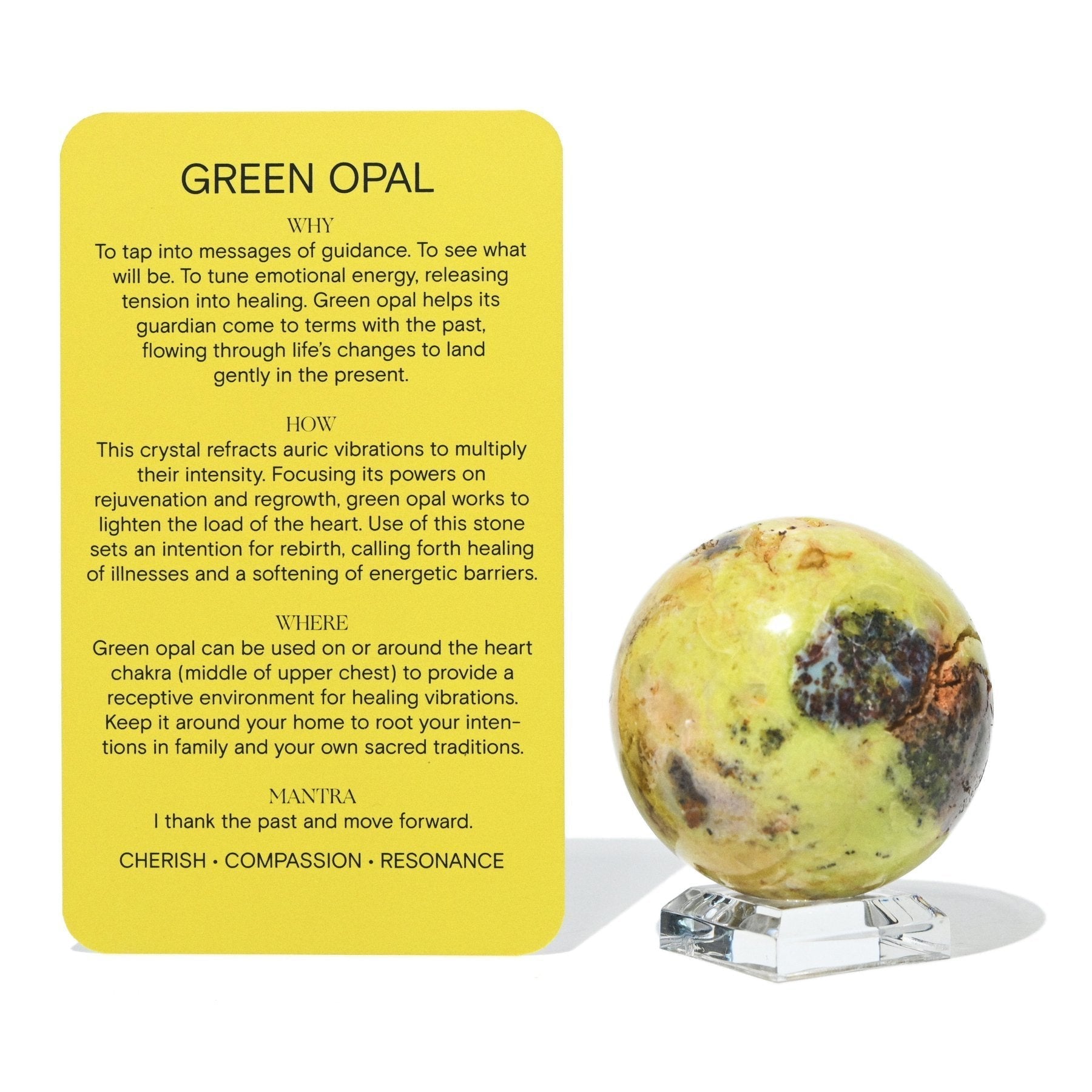 Green Opal Sphere