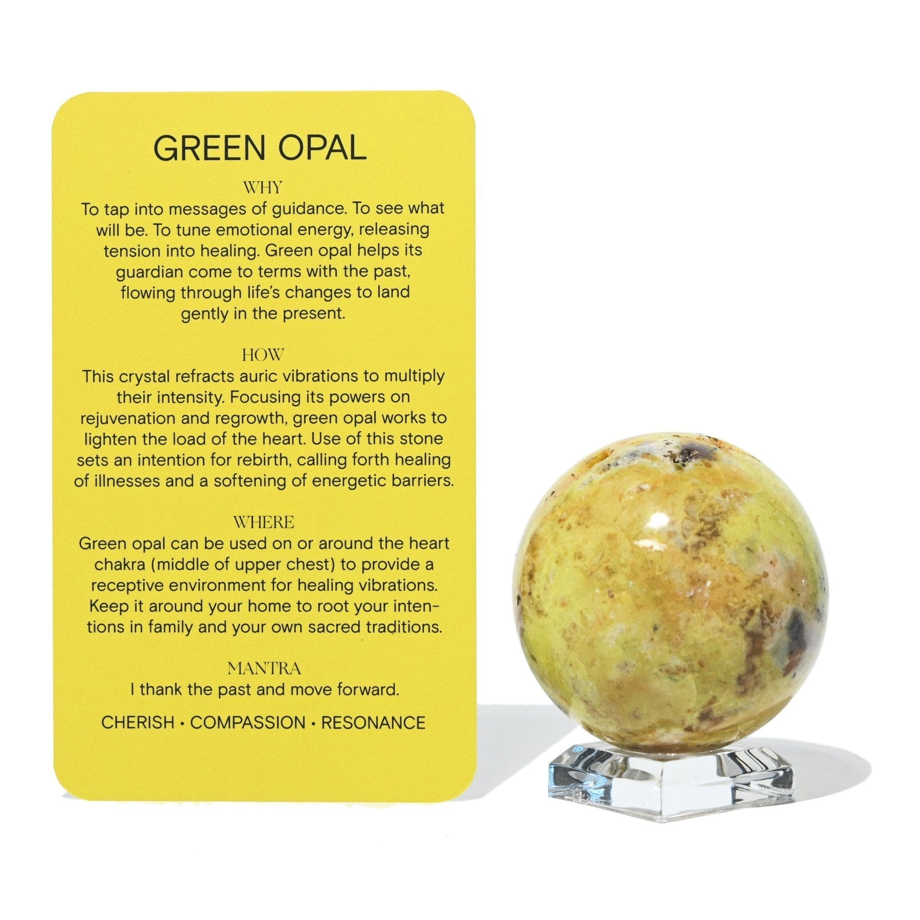 Green Opal Sphere