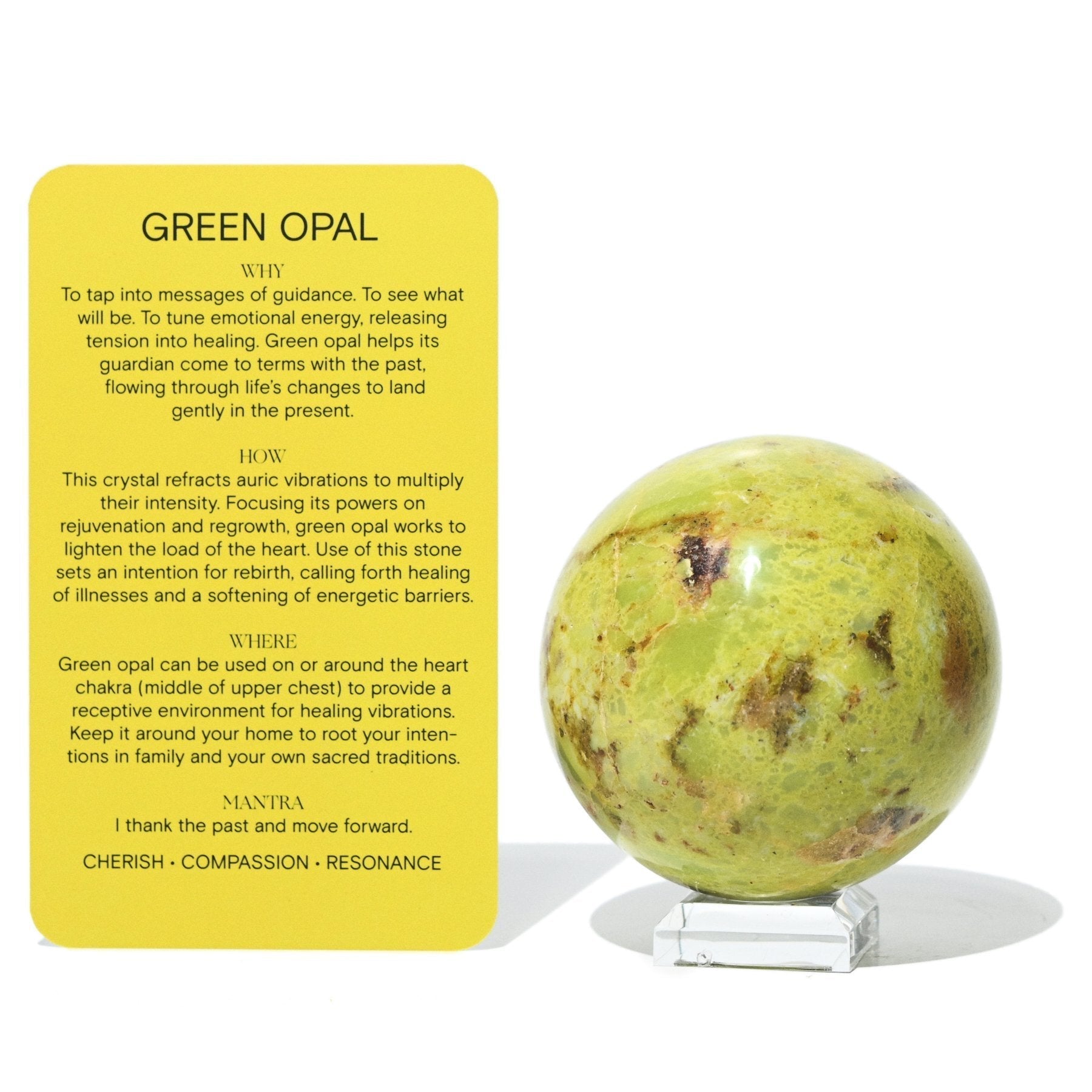Green Opal Sphere