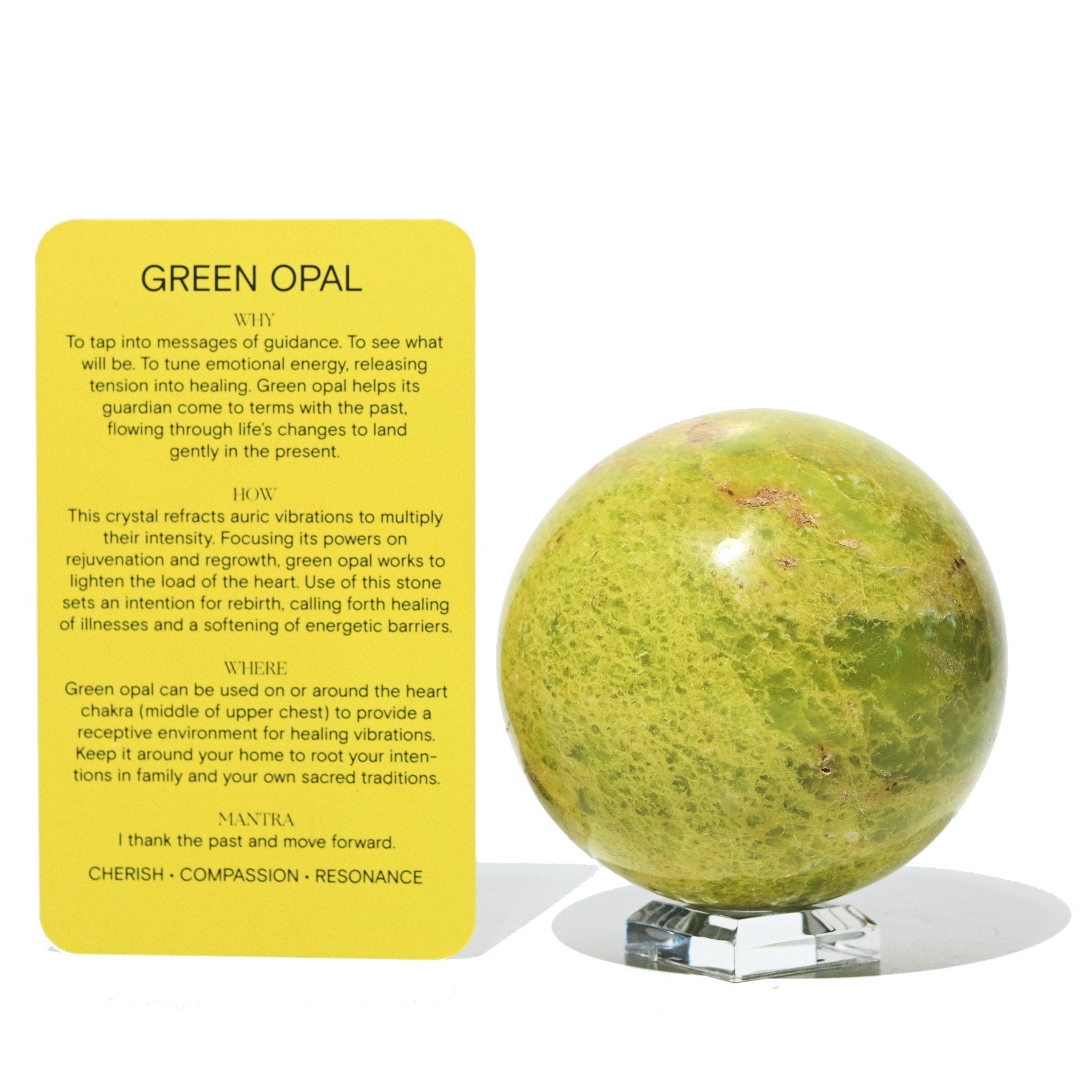 Green Opal Sphere