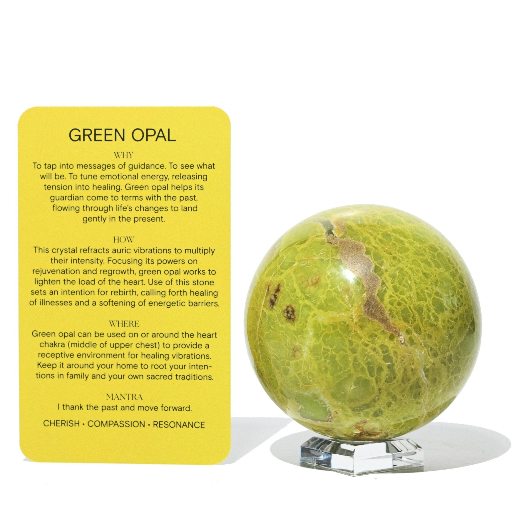 Green Opal Sphere