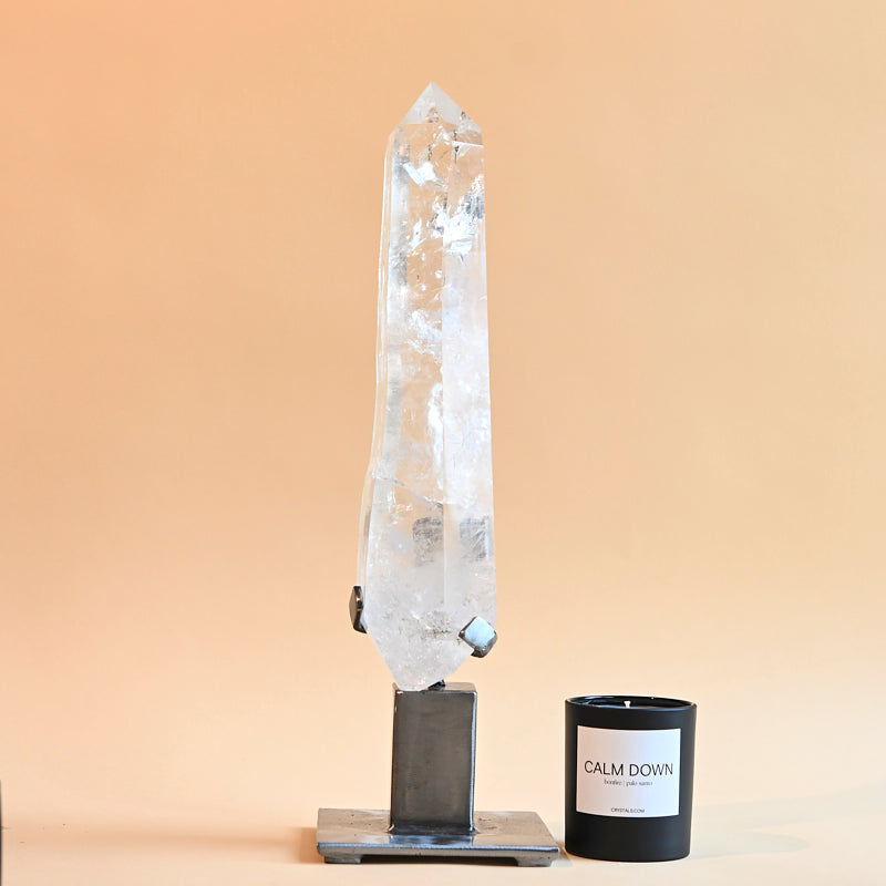 XXL Lemurian Seed Crystal on Stand 11lbs