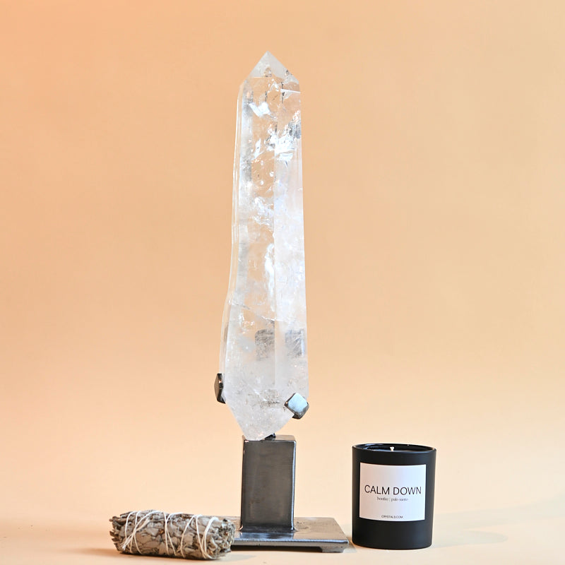 XXL Lemurian Seed Crystal on Stand 11lbs