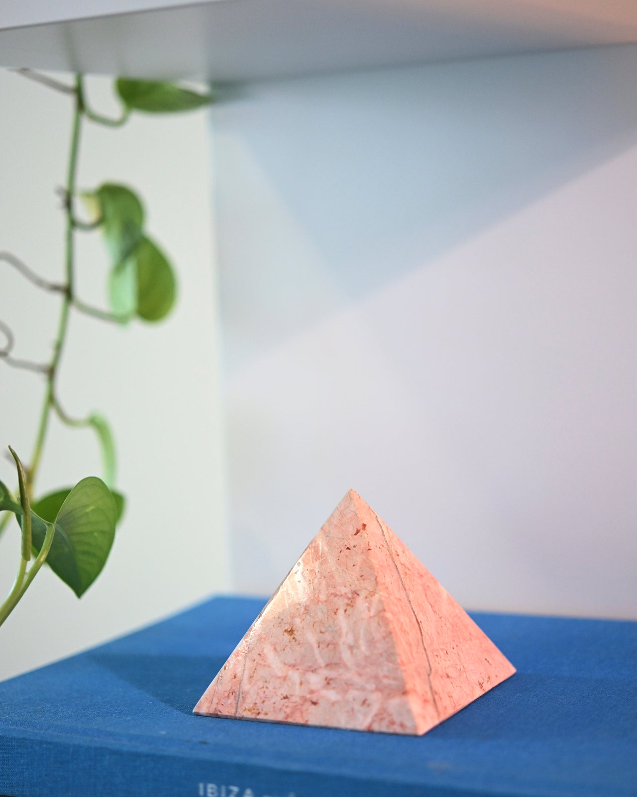 Pink Marble Pyramid 4 inch