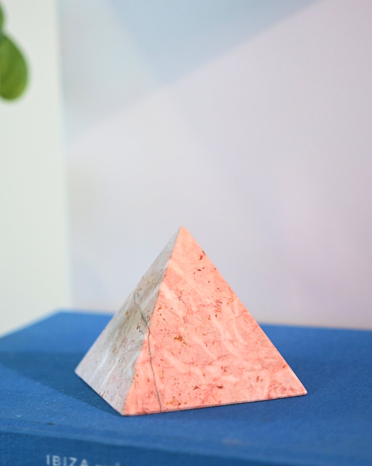 Pink Marble Pyramid 4 inch