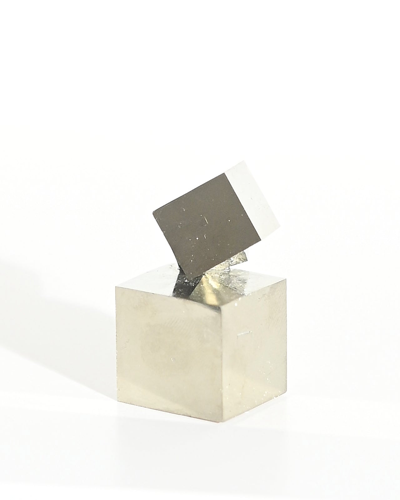 Pyrite Interlocking Cube