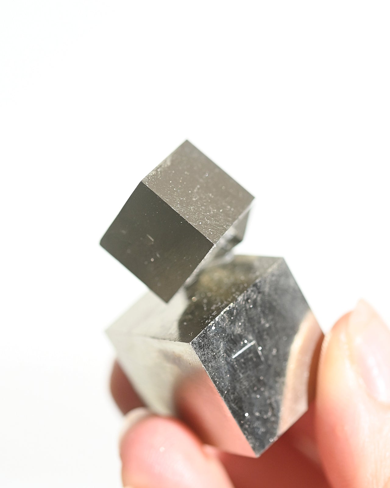 Pyrite Interlocking Cube