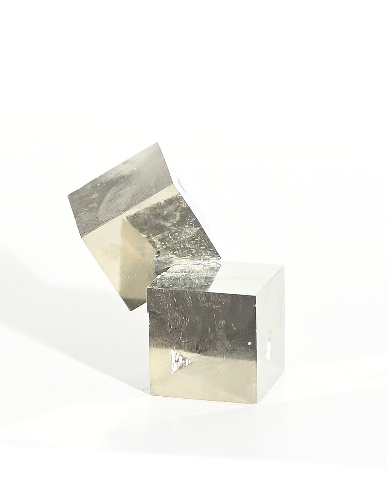 Pyrite Interlocking Cube