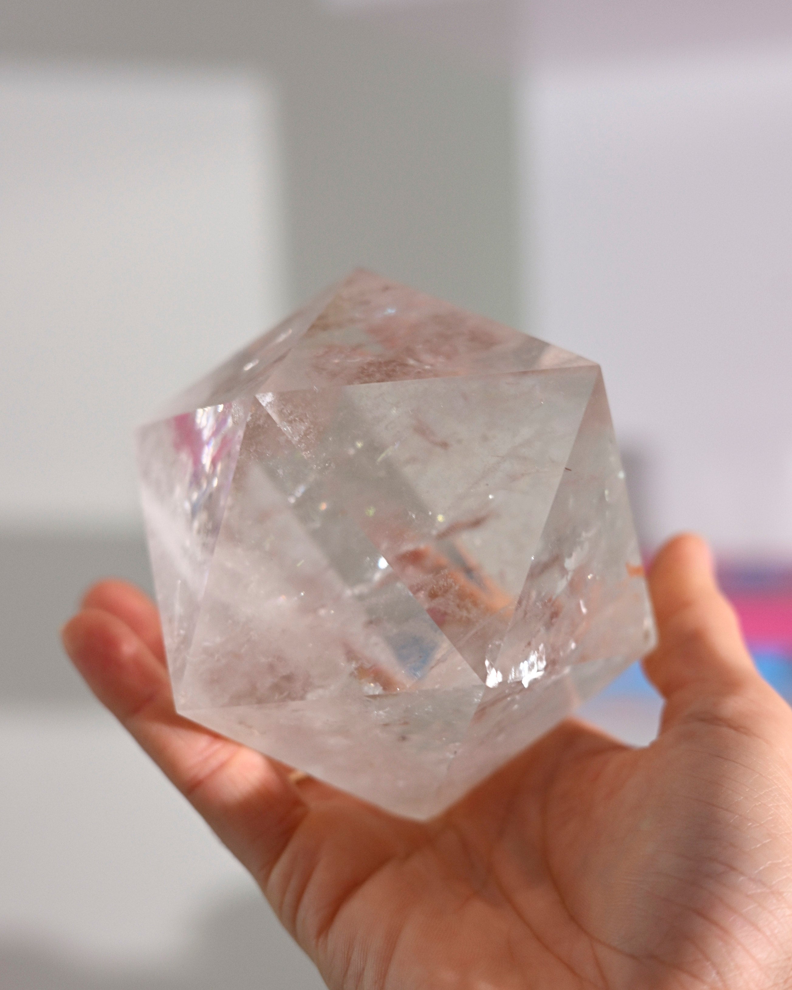 Geometric Quartz on Stand 2.7lbs