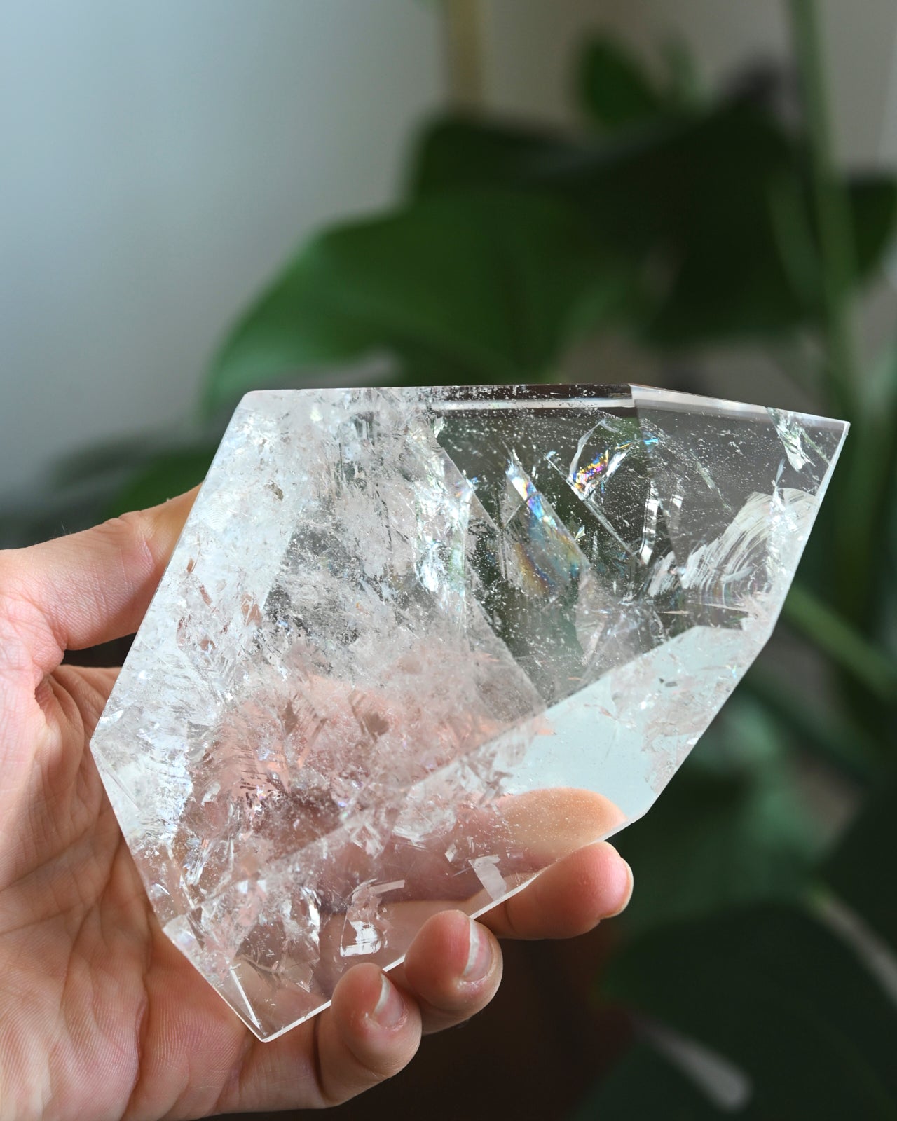 Clear Quartz Geometric Form 5in