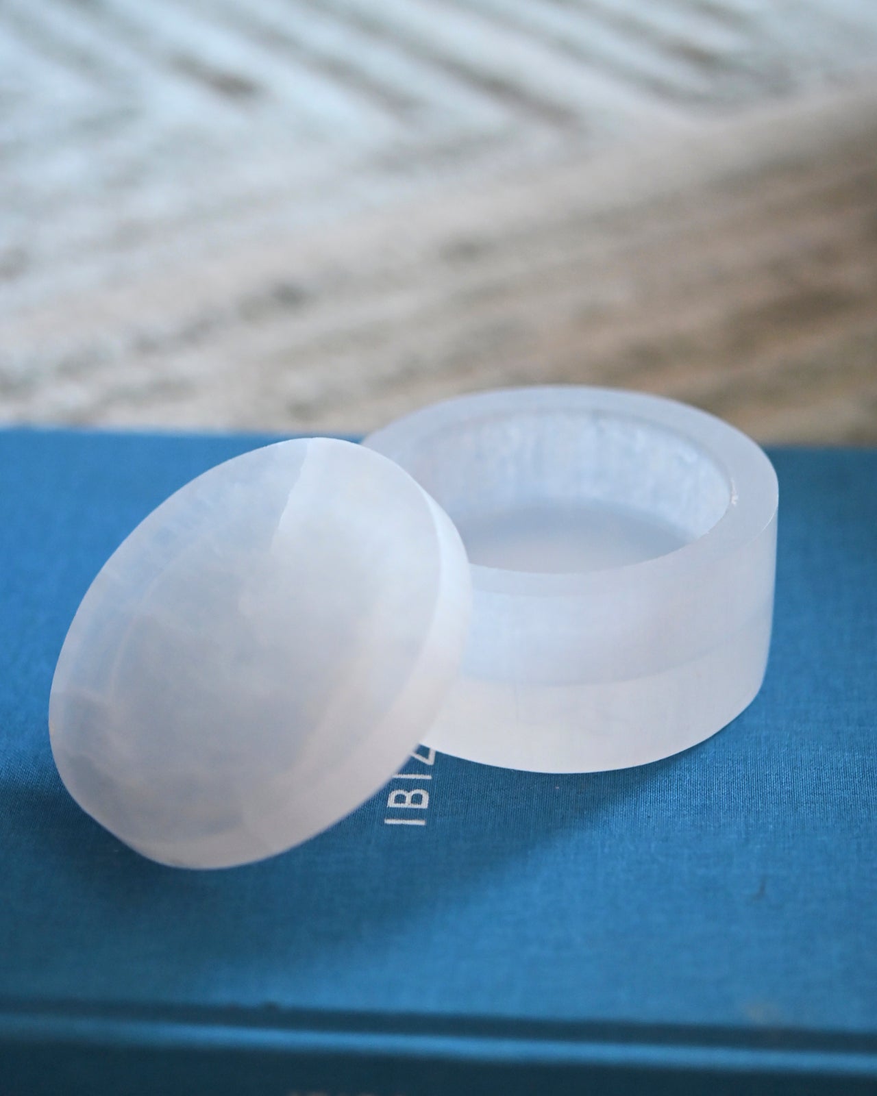 Selenite Jar w/ Lid